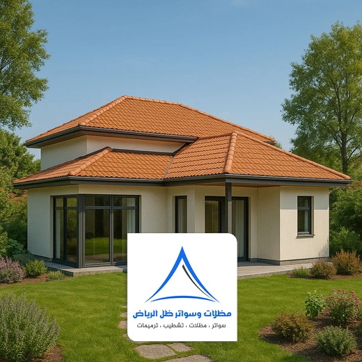 بناء مجلس خارجي قرميد بالرياض