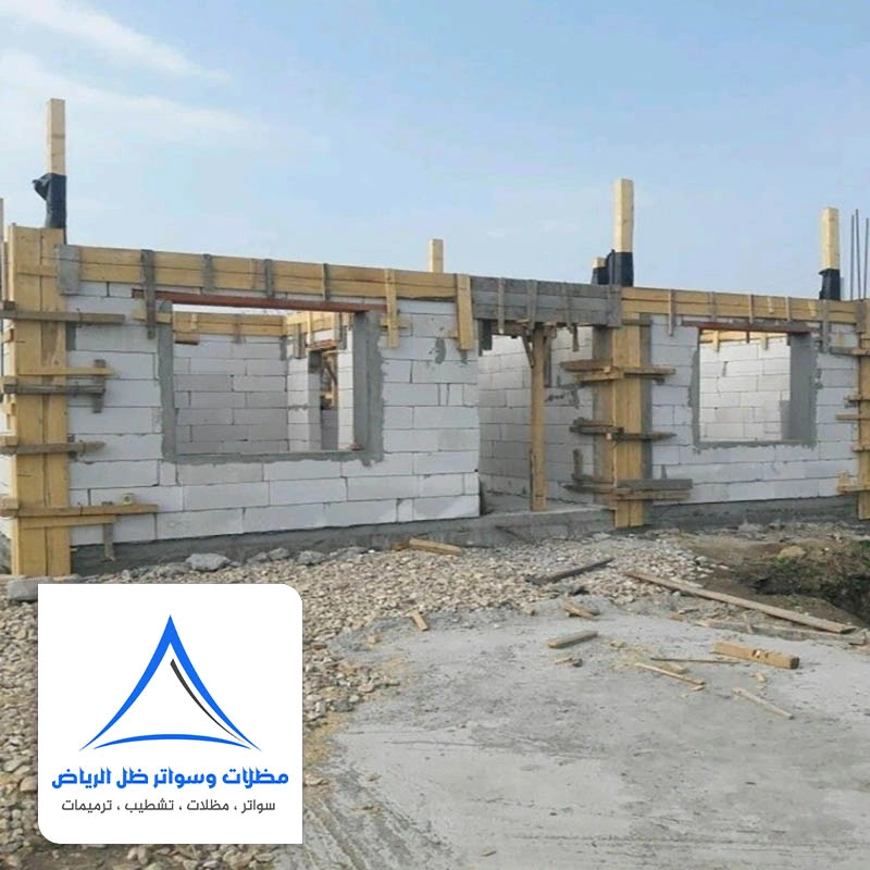 بناء غرف خارجية في حي الرمال الرياض