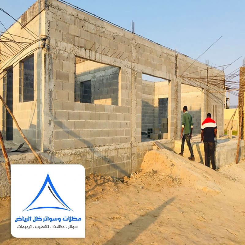 تصميم غرف خارجية حي ضاحية لبن الرياض