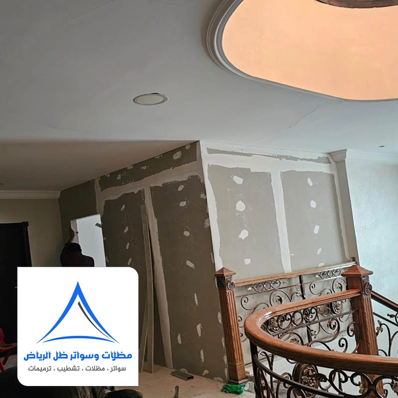 بناء غرف في السطح حي ضاحية لبن الرياض