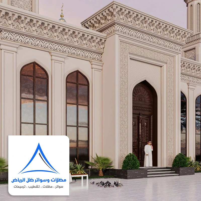 تصميم واجهة فلل جي ار سي حي الرواد الرياض