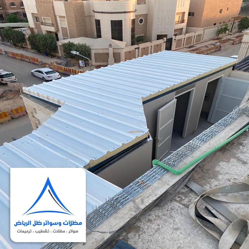سقف ساندوتش بانل حي النرجس في الرياض