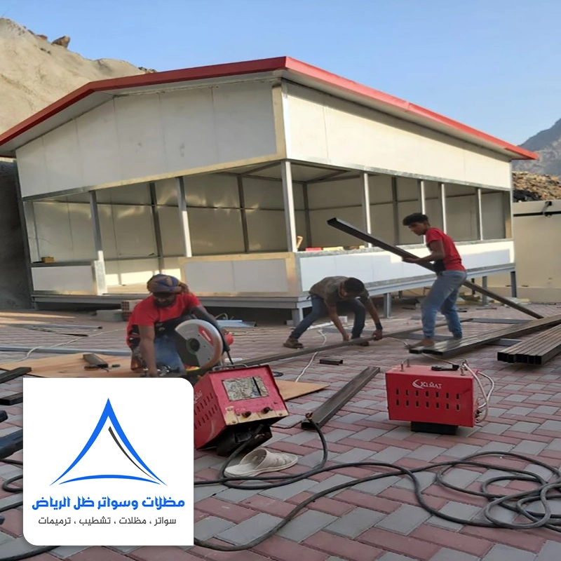 بناء مجالس ساندوتش بانل حي لبن الرياض