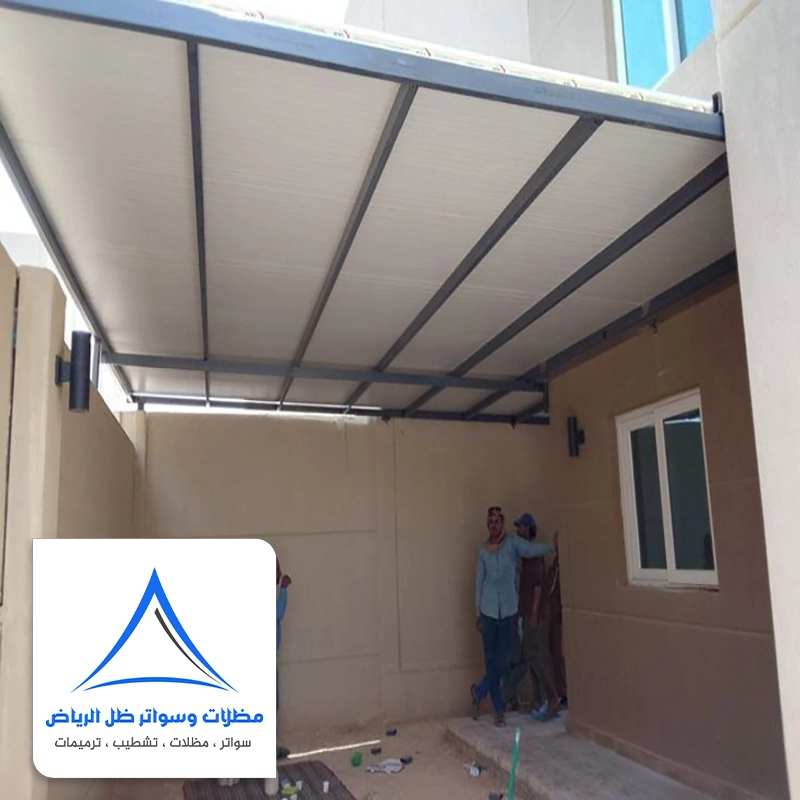 مظلات ساندوتش بانل حي الشفا بالرياض
