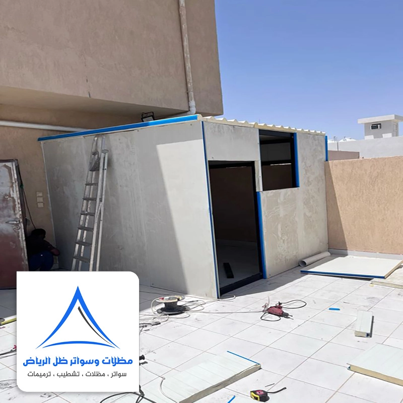 بناء غرف ساندوتش بانل حي الرمال الرياض