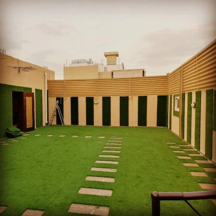 تصميم ساتر مجدول لحديقة منزل
